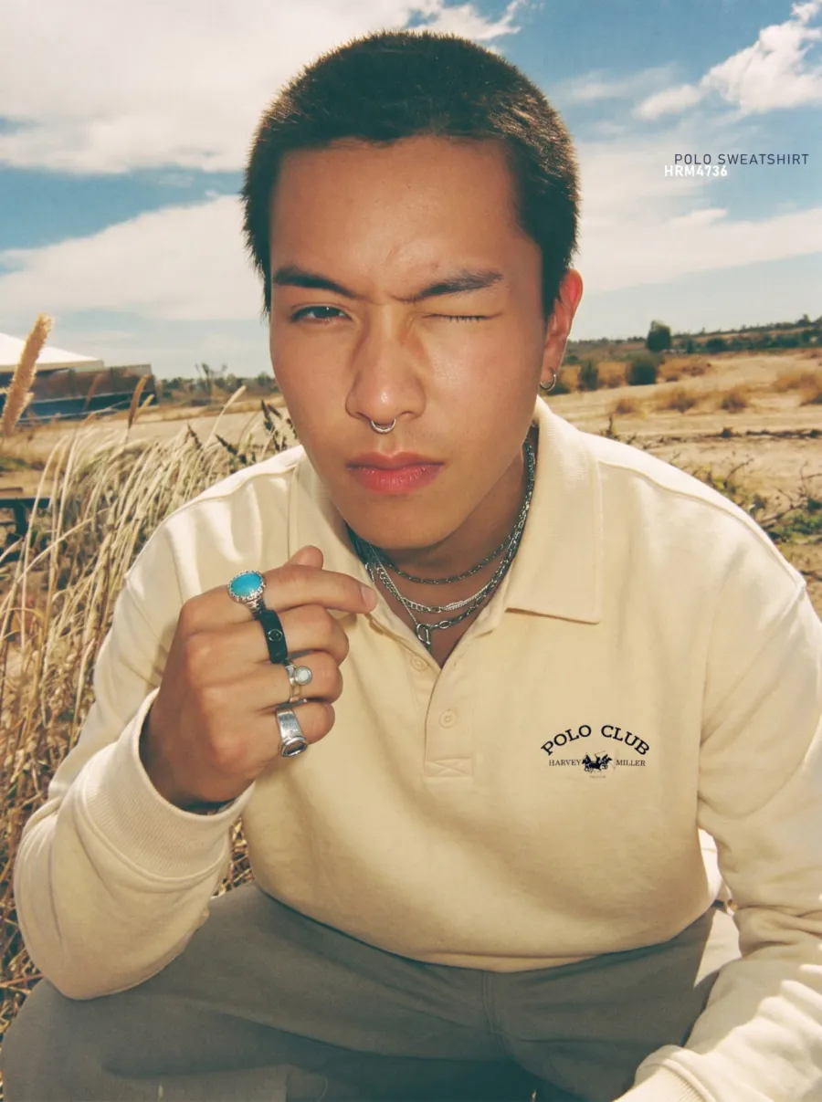 Harvey Miller Polo Club Lookbook Frühling/Sommer 2027, Seite 14 – Polo Sweatshirt HRM4736